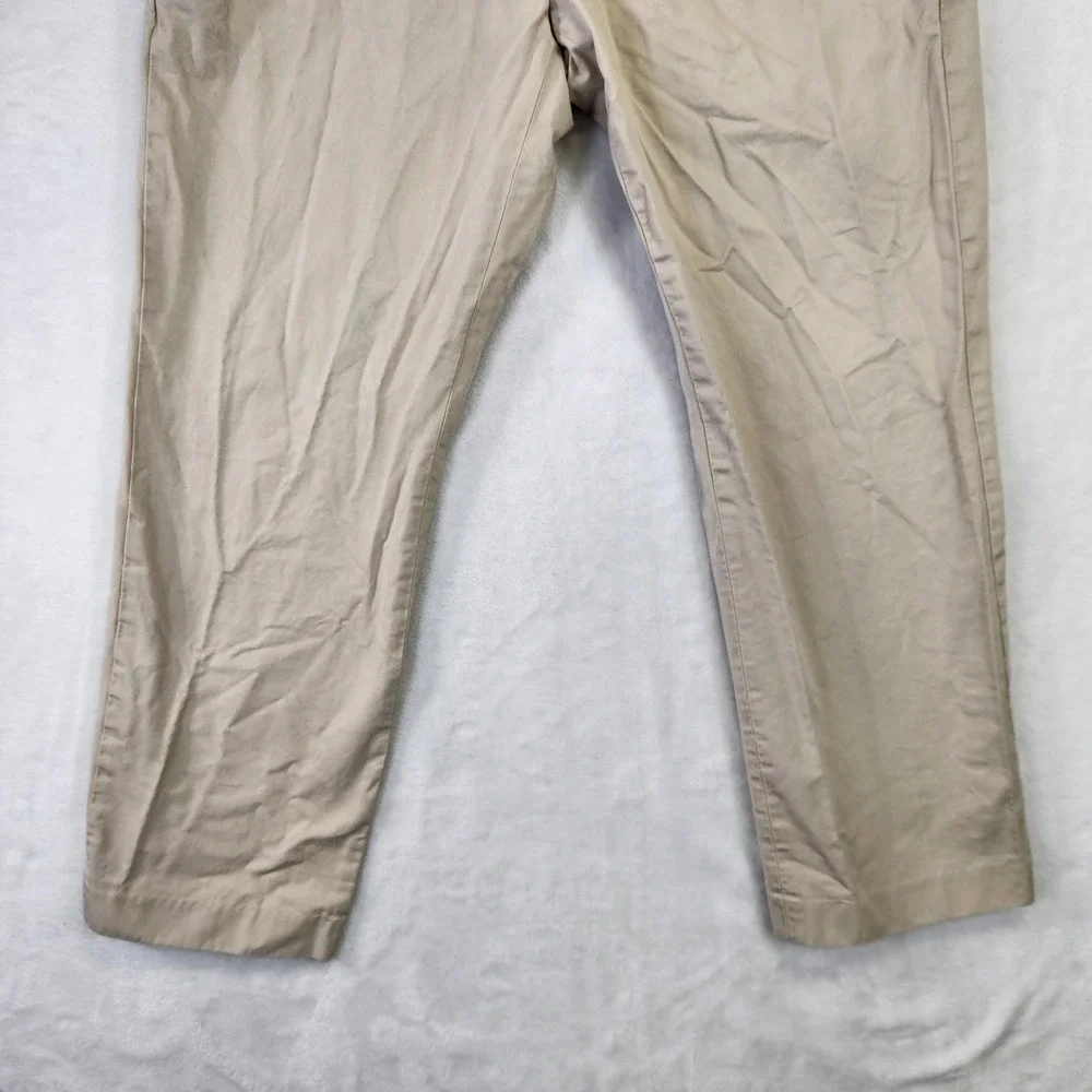 Mens J. Crew Chino Pants Tan Straight Fit Casual Dress Khaki‎ W34 L30